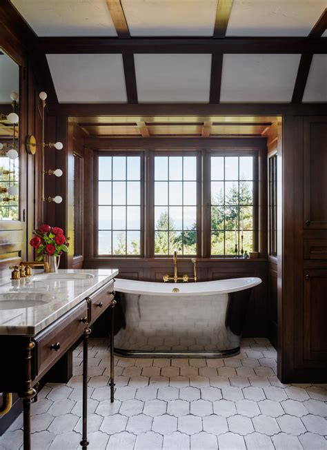 modern tudor bathroom